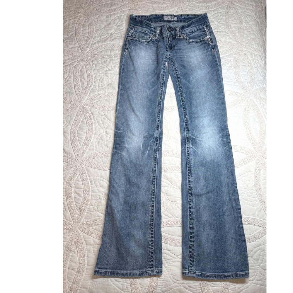 Daytrip 28XL Leo Bootcut Western Rodeo Festival Jeans Blue Denim Embroidered